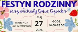 Festyn Rodzinny oraz obchody Dnia Dziecka