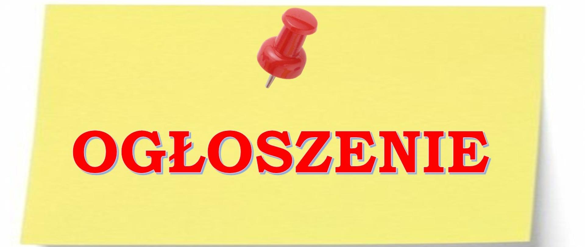 Ogłoszenie