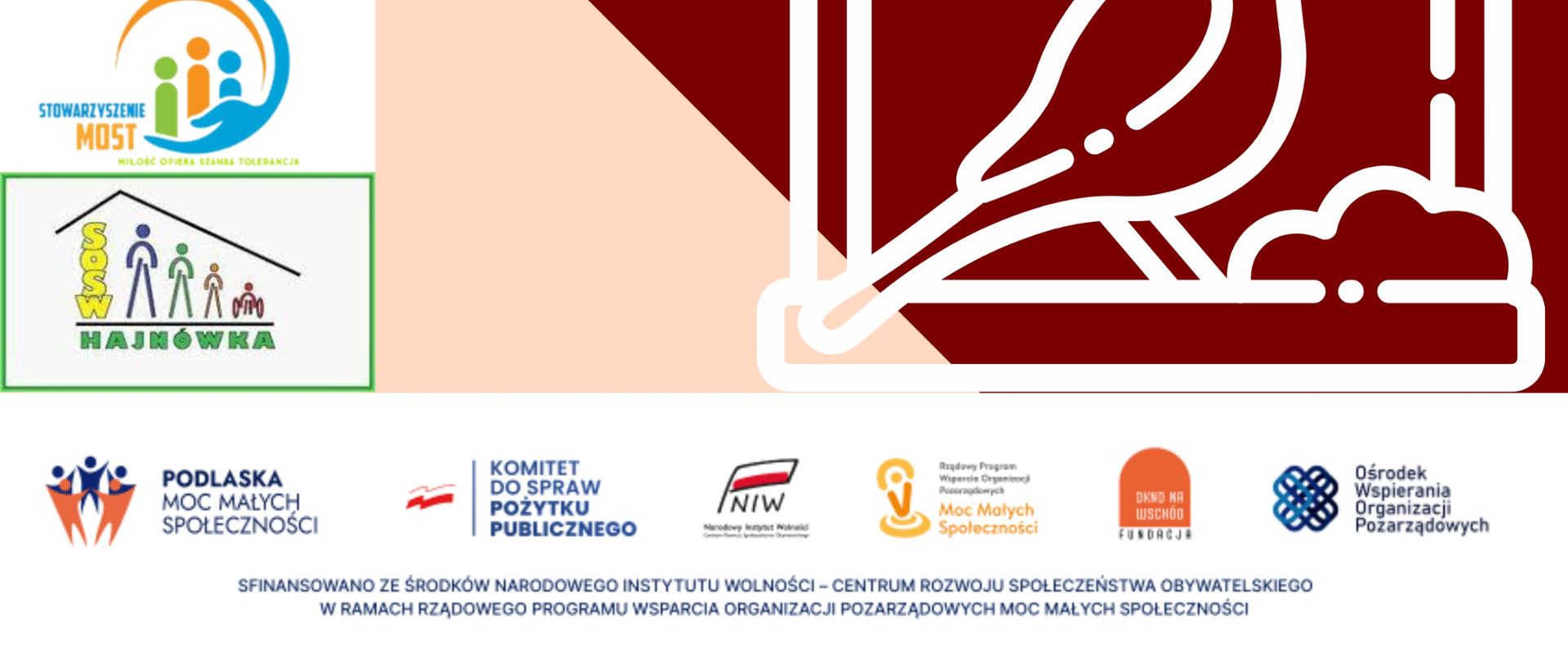 Plakat promujący warsztaty z drewna