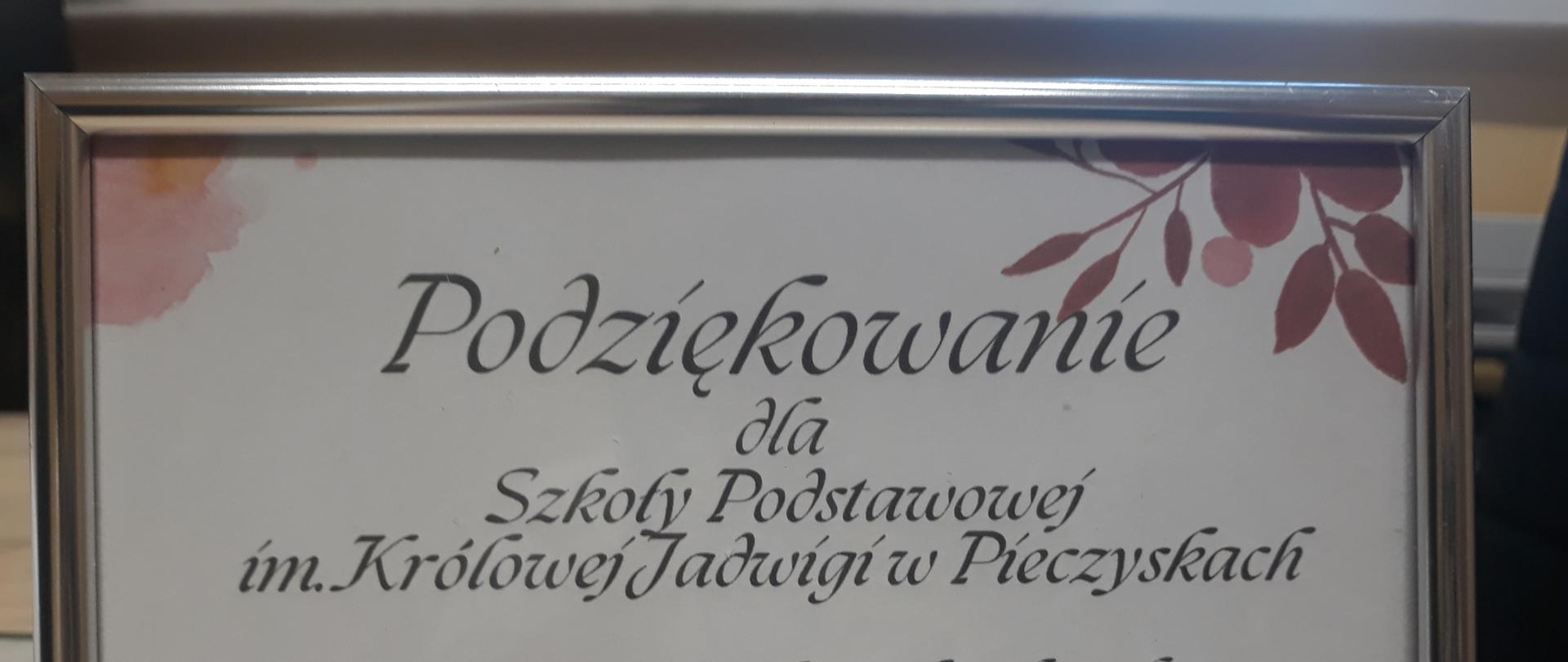 Podziękowanie od Maksia i jego rodziców