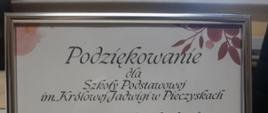 Podziękowanie