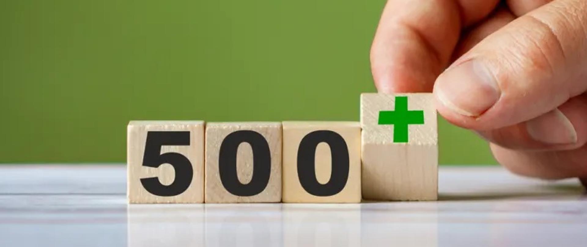 500+