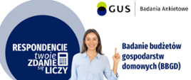 plakat GUS z informacją o przeprowadzaniu badań ankietowych na terenie Chodzieży 