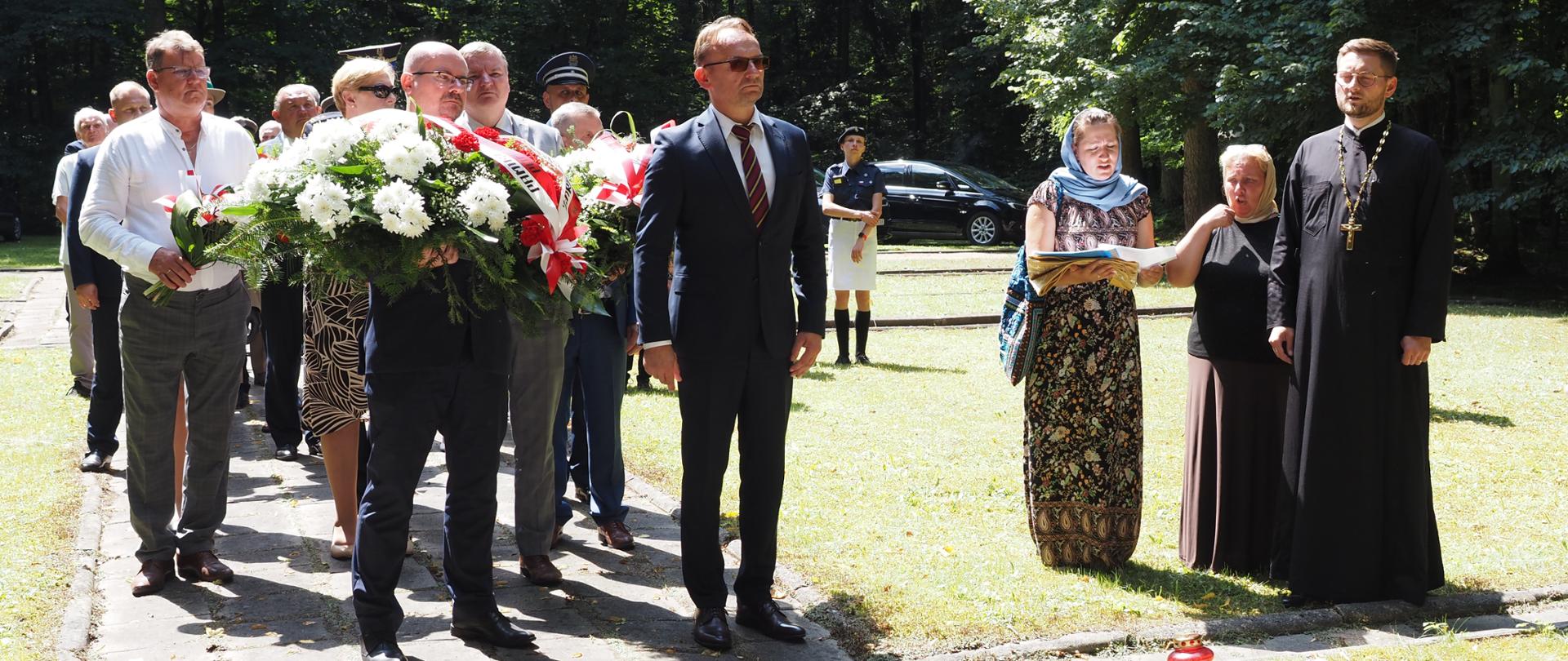 Uroczystości 80. rocznicy zbrodni niemieckiej w Lesie Pilickim 15 lipca 2023 r.