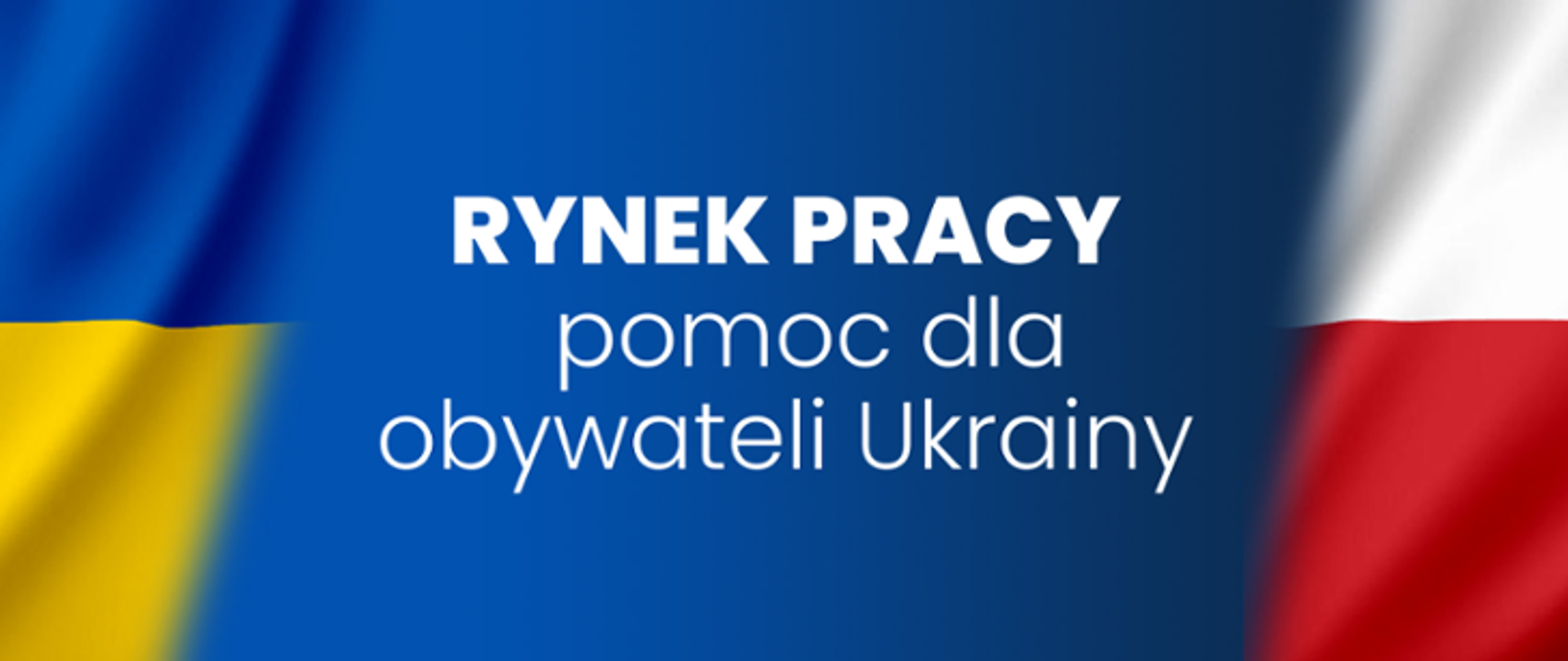 Baner rynek pracy pomoc dla Ukrainy