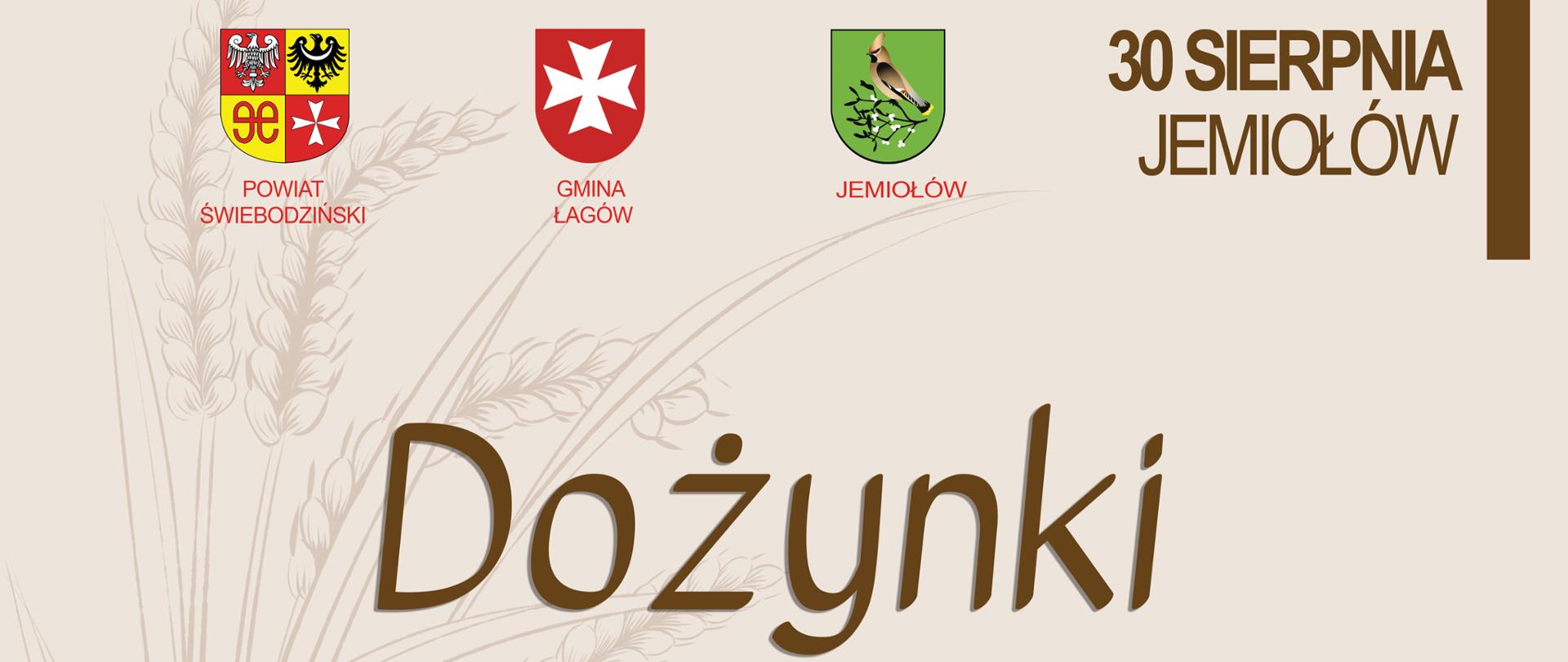 plakat Dożynki Powiatowe 2025 w Jemiołowie