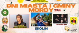 Dni Miasta i Gminy Mordy 2026 - plakat zbiorczy 