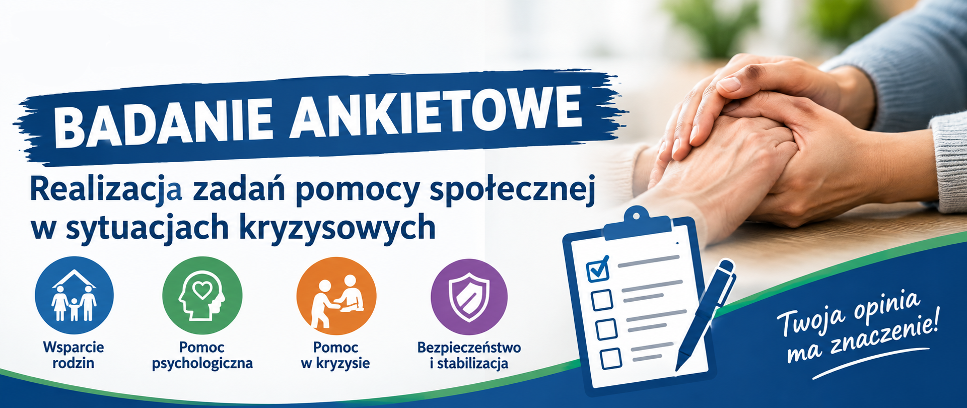 baner informacyjny dot. badania ankietowego