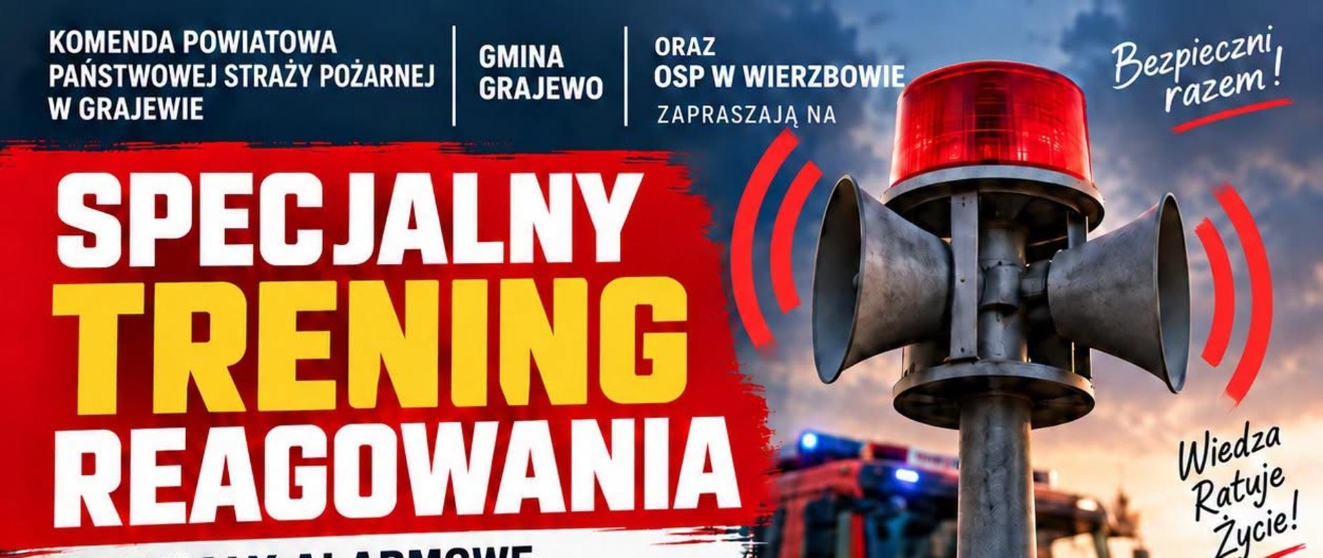 Plakat Specjalny Trening Alarmowania