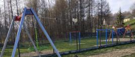 Nowy zjazd linowy na placu zabaw w Straszydlu