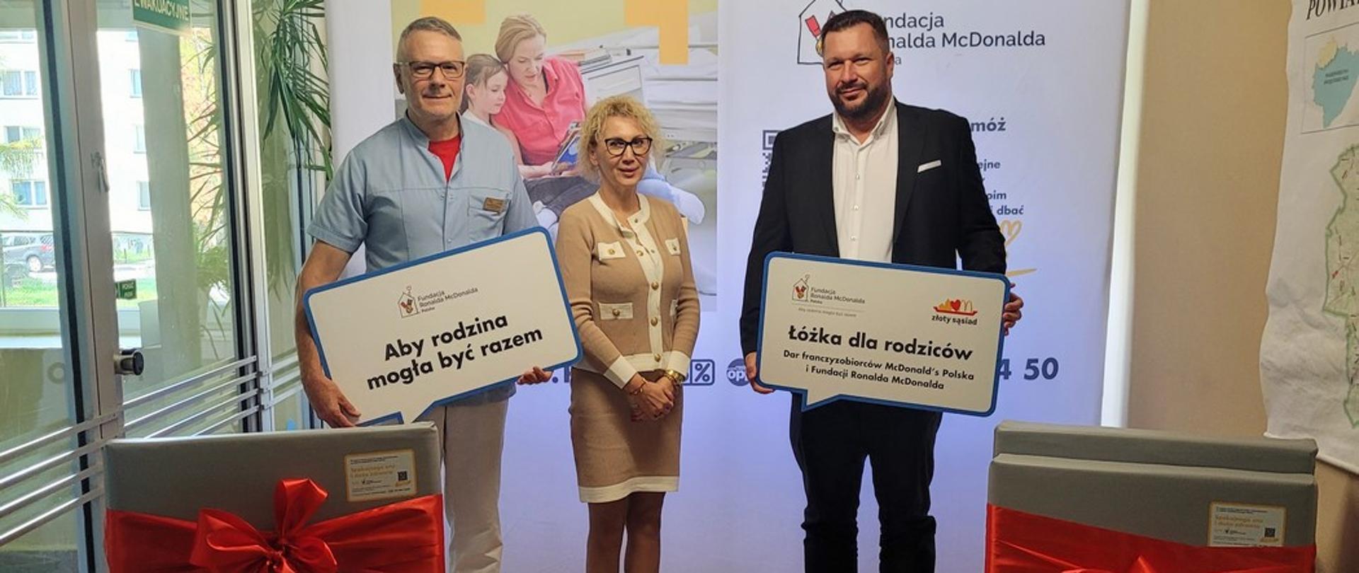 Nowe łóżka rodziców na oddziale pediatrycznym w ZOZ w Końskich
