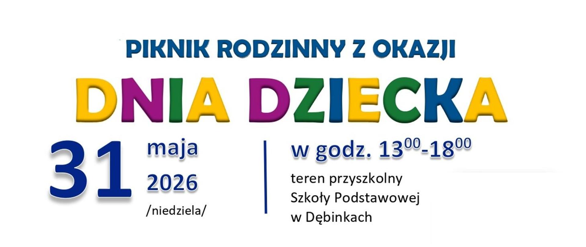 Piknik rodzinny z okazji Dnia Dziecka