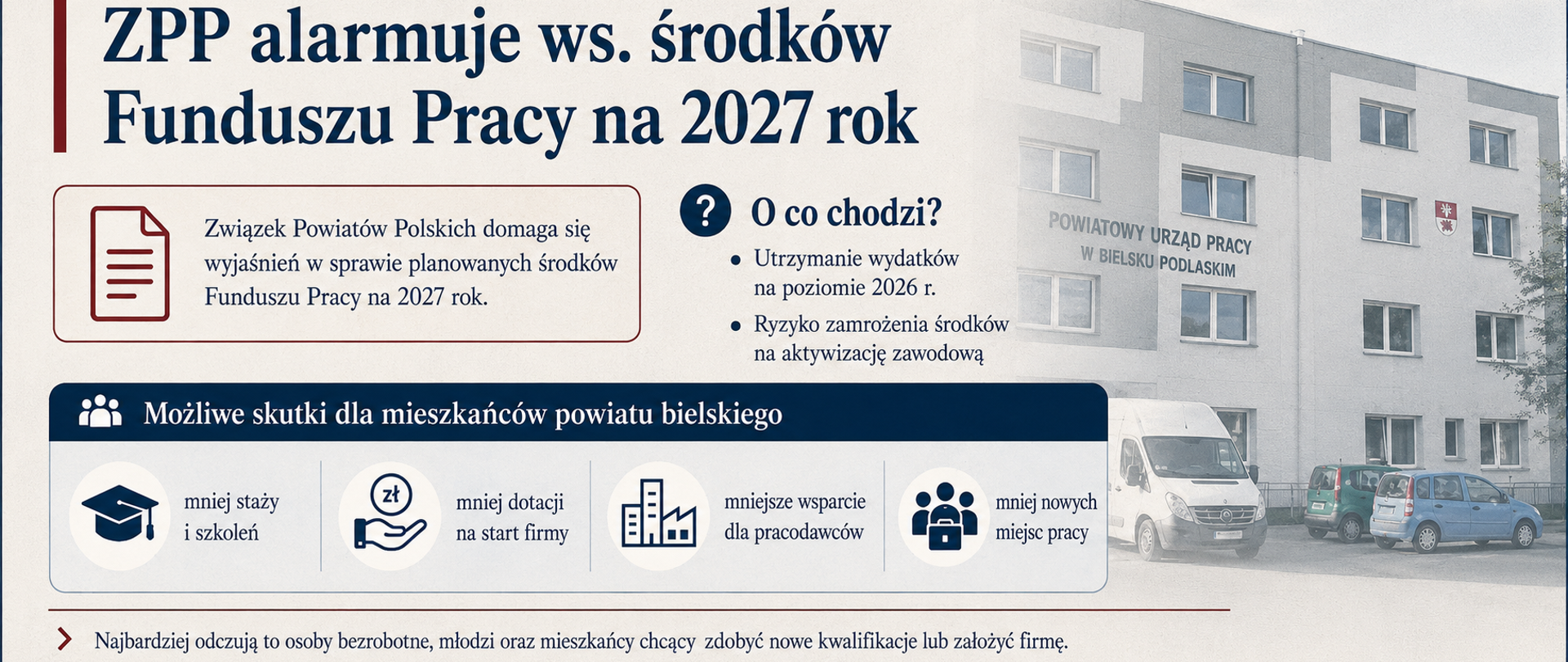 ZPP alarmuje w sprawie środków Funduszu Pracy na 2027 rok