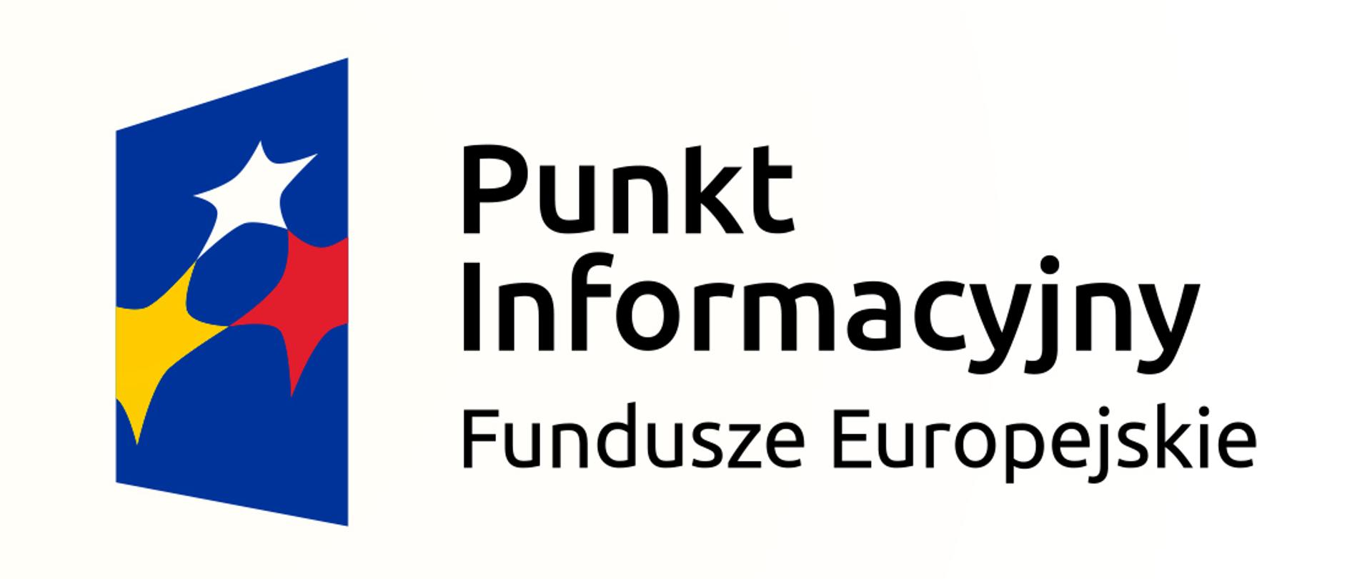 grafika przedstawia logotyp Punkt Informacyjny Fundusze Europejskie