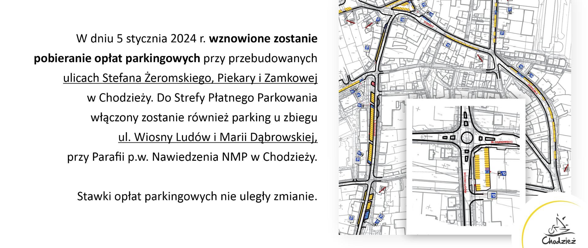 ogłoszenie strefa płatnego parkowania