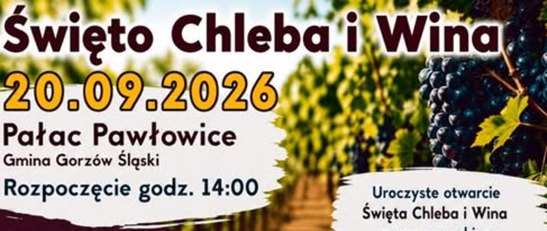 Święto chleba i wina w Pawłowicach