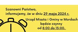 Godziny otwarcia UMiG w Mordach