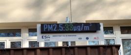 Pomiar widoczny na ekranie czujnika