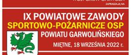 Powiatowe zawody sportowo-pożarnicze - informacja
