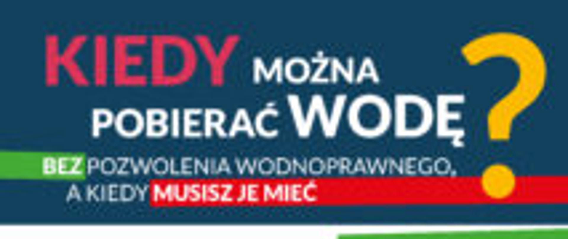 pobór wód plakat