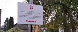 Podwieszenie lamp oświetlenia ulicznego w miejscowości Kisielany-Kuce