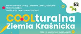 Zdjęcie przedstawia plakat dotyczący zaproszenia na festiwal
