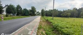 Budowa chodnika w kierunku Straszydle - Zimny Dział