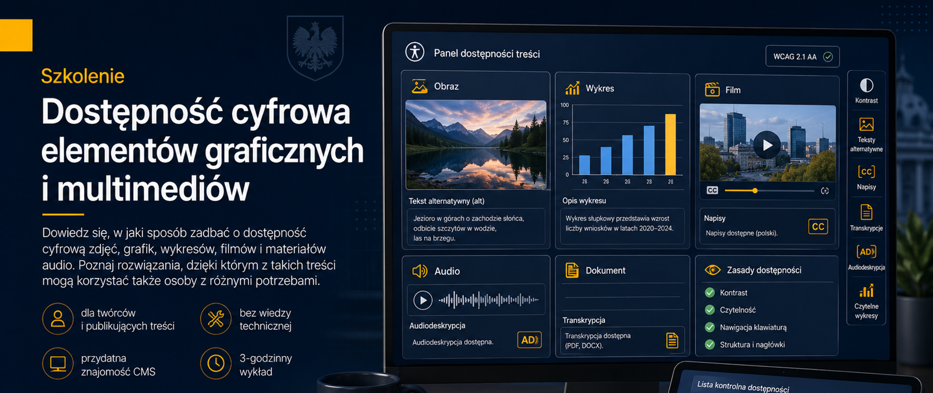 Szkolenie — Dostępność cyfrowa elementów graficznych i multimediów