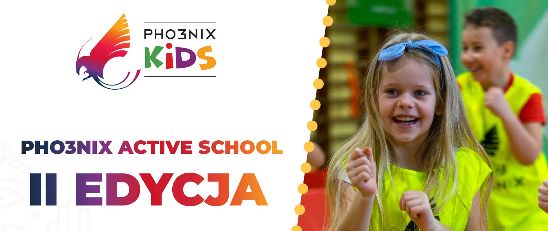 Plakat promujący głosowanie na szkołę w konkursie Pho3nix Active School