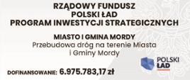 Przebudowa dróg na terenie Miasta i Gminy Mordy
