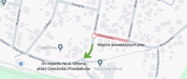 Zmiana organizacji ruchu w Nakle Śląskim. Od 27 listopada wyjazd z ul. Dworcowej będzie niemożliwy - mapa