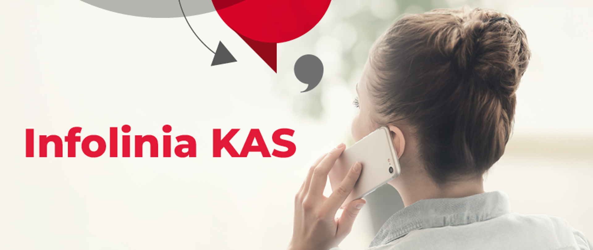 Kobieta w białej koszuli obrócona plecami rozmawia przez telefon