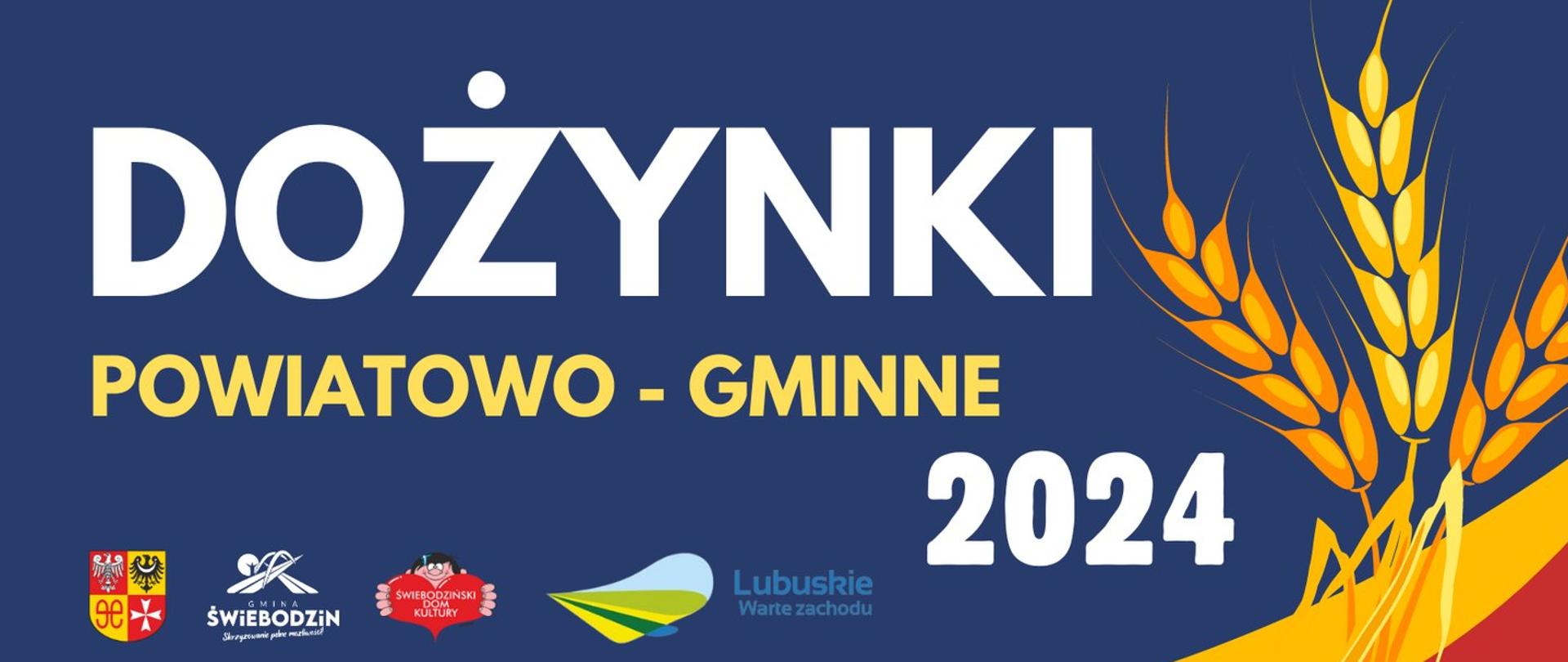 plakat Dożynki Powiatowo-Gminne w Kupieninie 2024