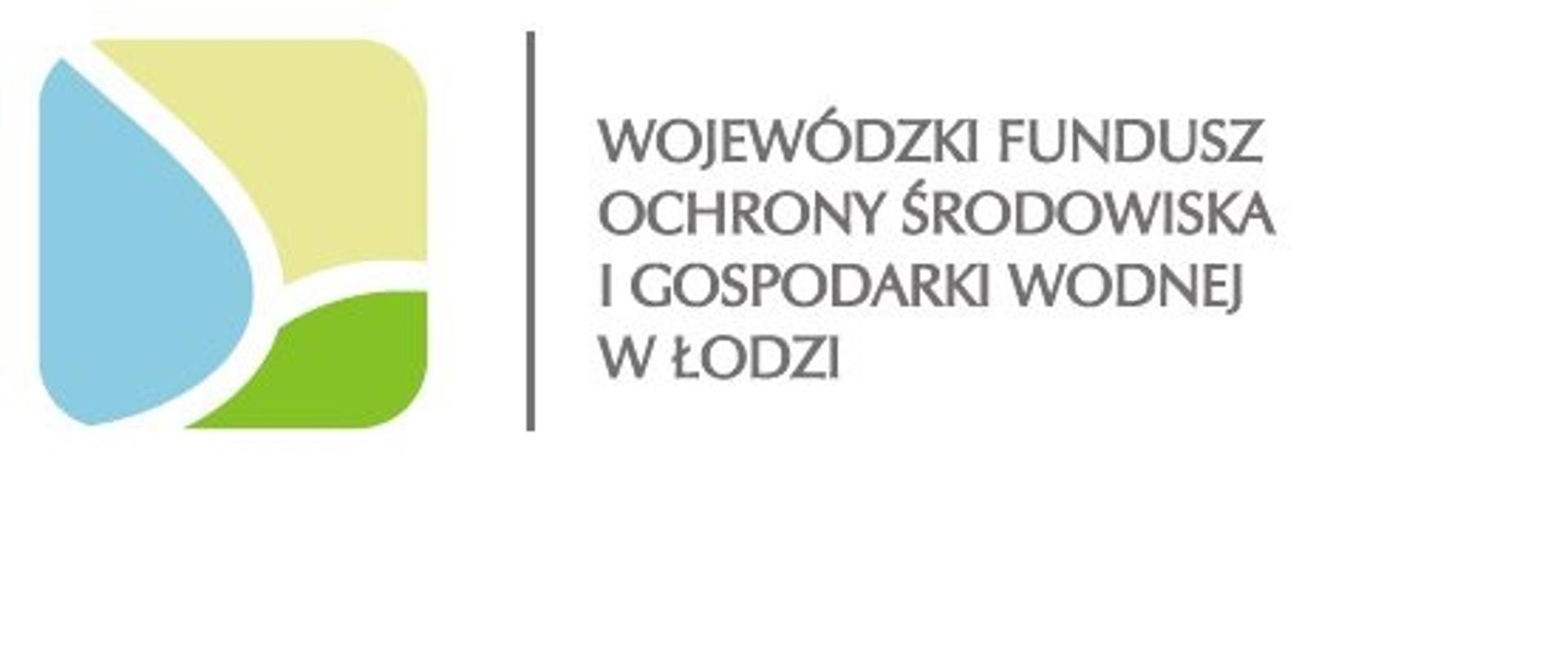 Logo Wojewódzkiego Funduszu Ochrony Środowiska i Gospodarki Wodnej w Łodzi