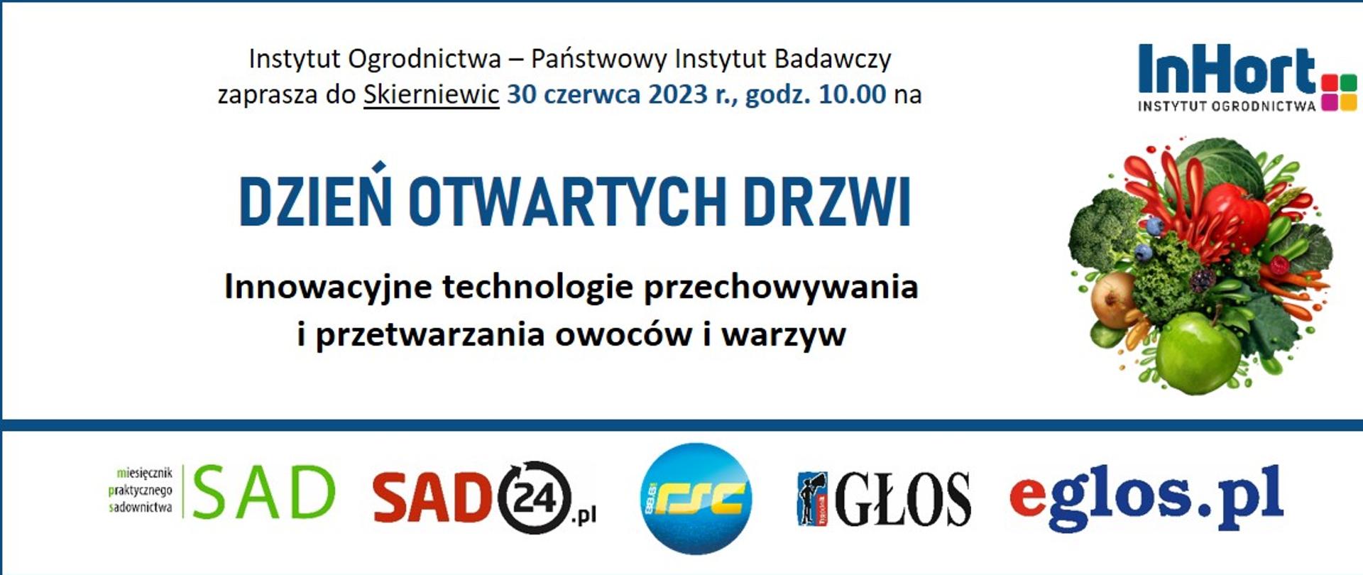 Zaproszenie na dzień otwartych dni w Instytucie Ogrodnictwa w Skierniewicach.