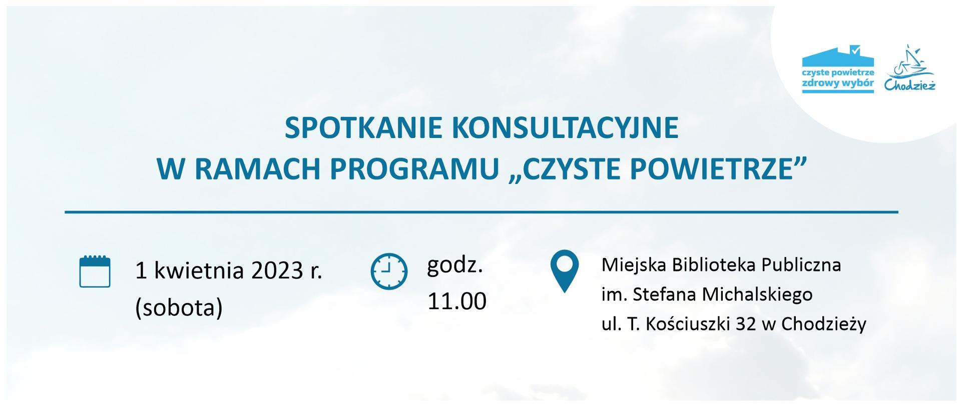 baner informacja program "Czyste powietrze'