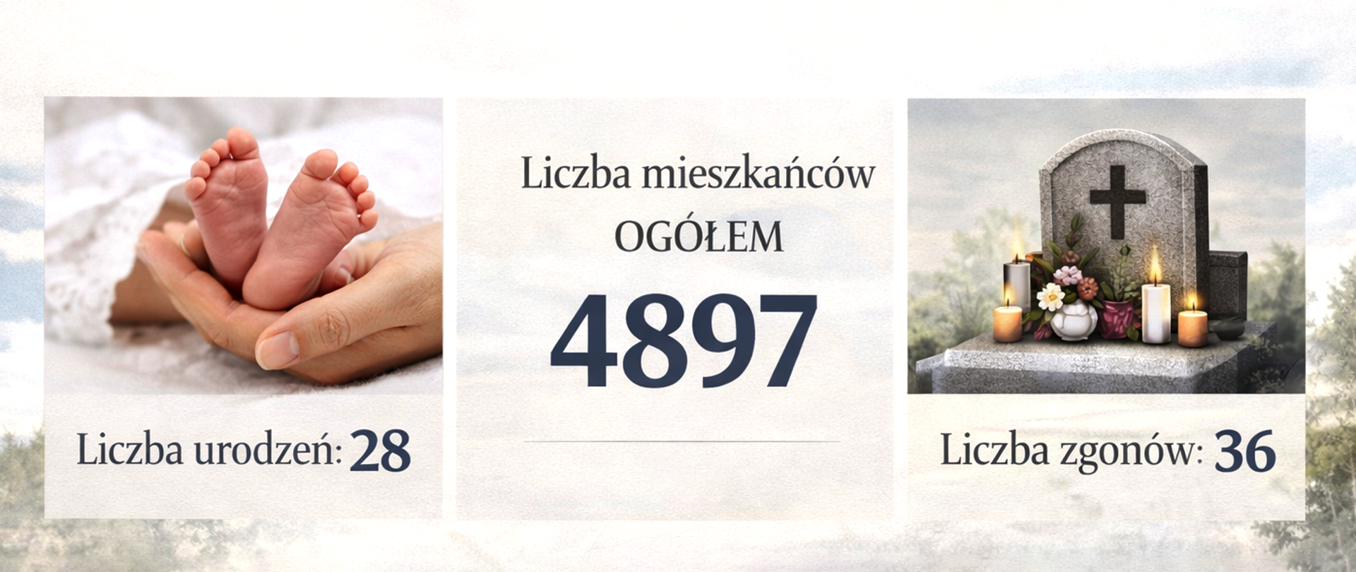 Dane dotyczące ludności w gminie Kobiór na dzień 31.12.2025 r.
