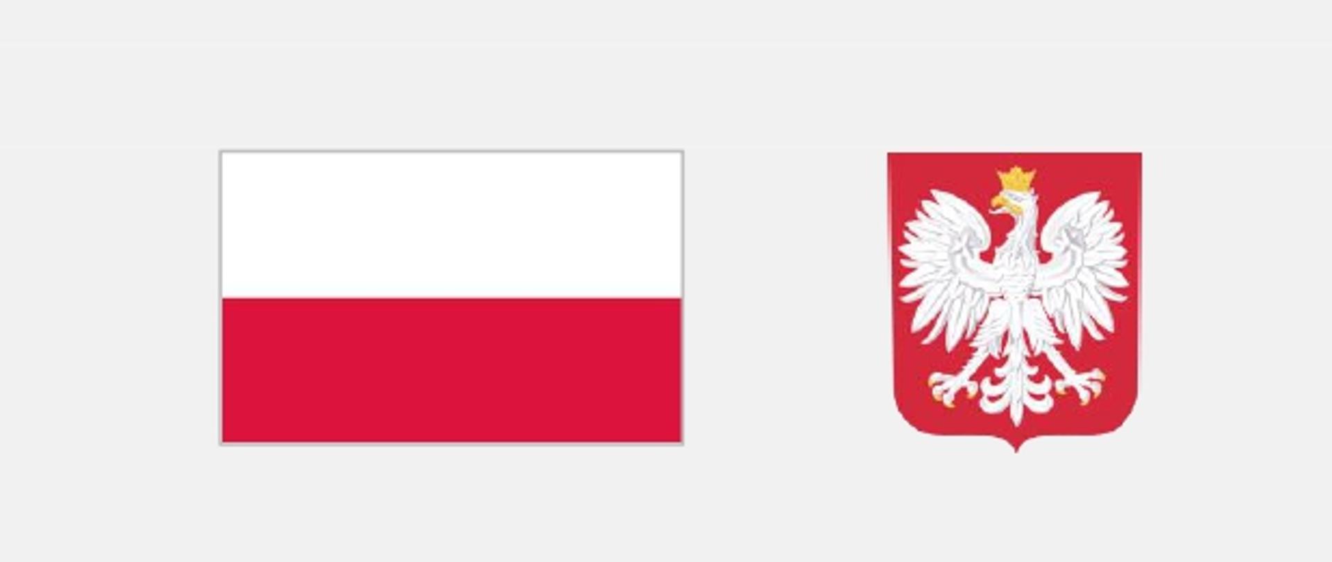 Flaga i godło RP