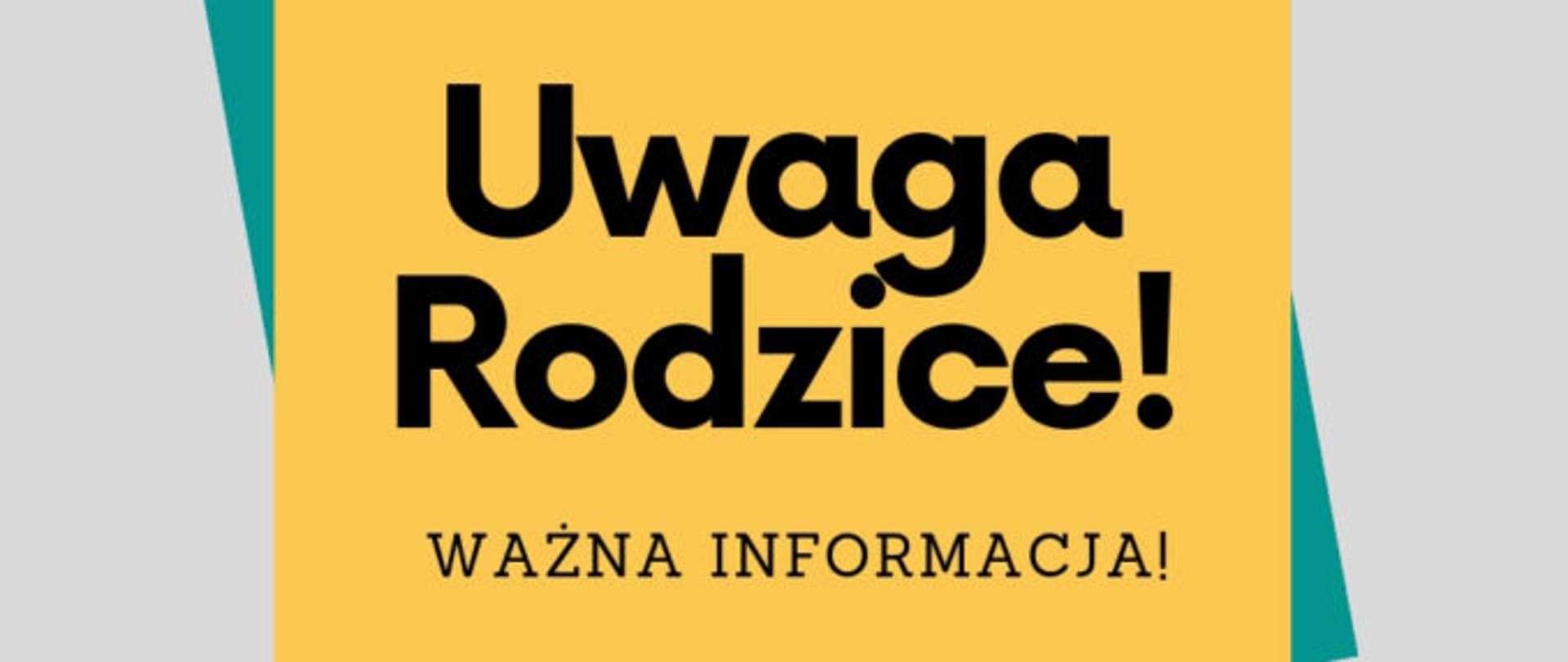 Uwaga! Dokumenty do świetlicy