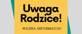 Uwaga! Dokumenty do świetlicy