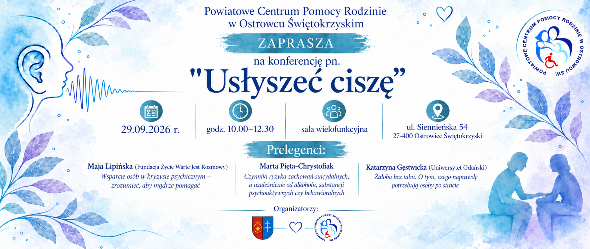 Zaproszenie na konferencję Usłyszeć ciszę – 29 września 2026 r.