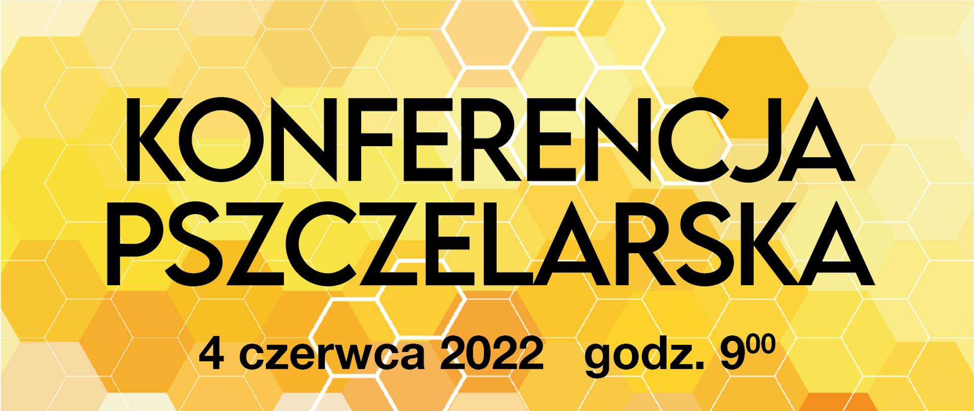 zdjęcie przedstawia plakat informacyjny dotyczący konferencji pszczelarskiej