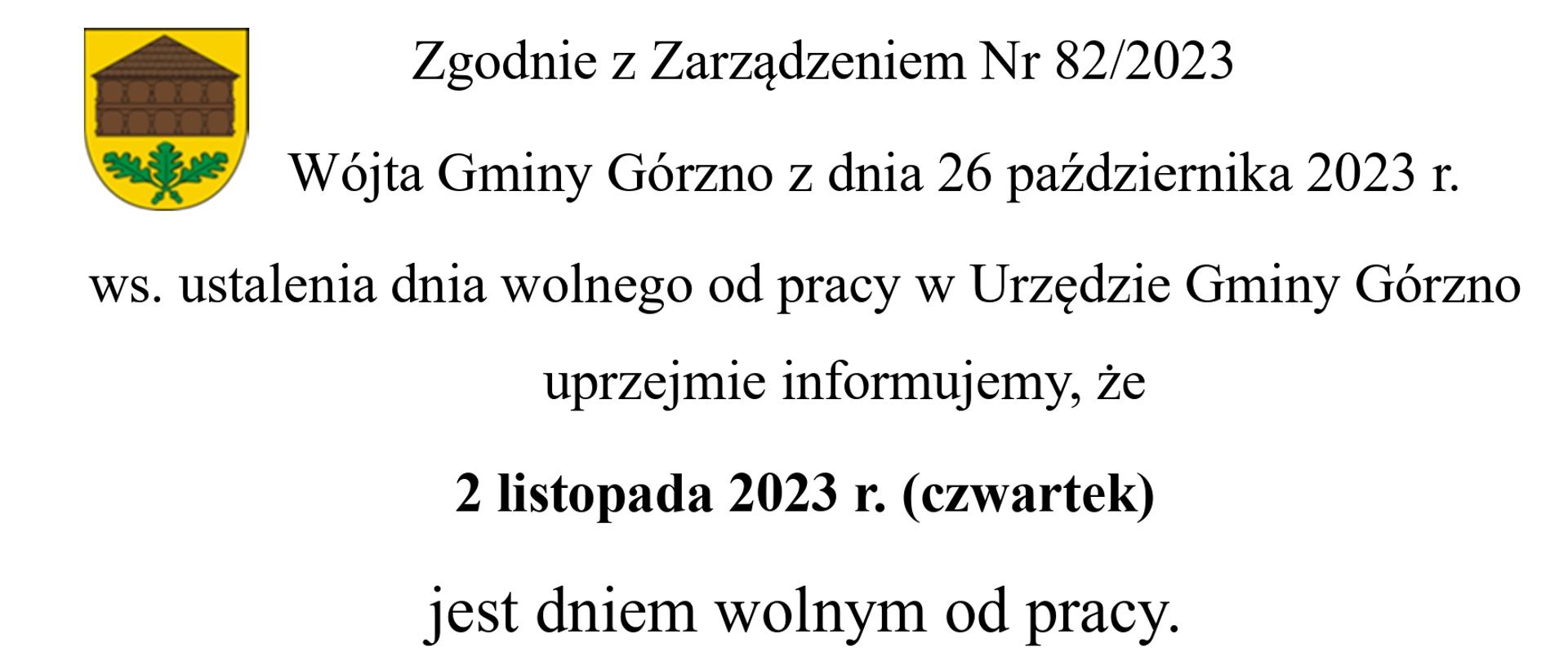 Zarządzenie wójta gminy
