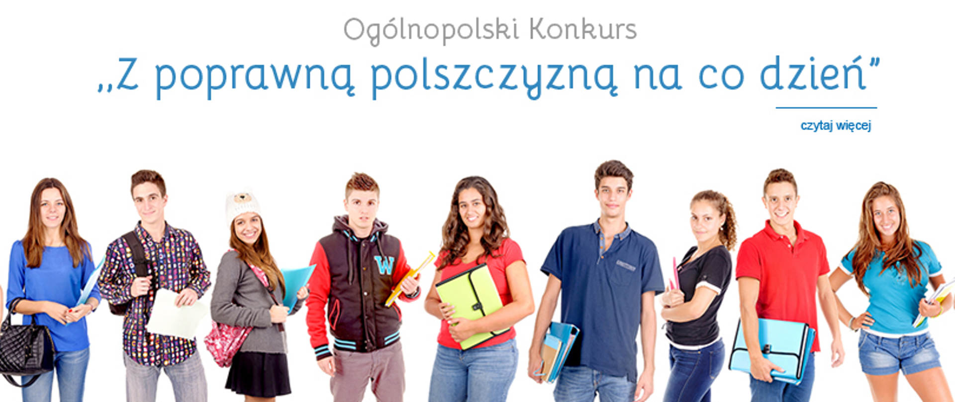 „Z poprawną polszczyzną i ortografią na co dzień" - logo konkursu