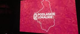 Logo programu Podlaskie Lokalnie na telebimie