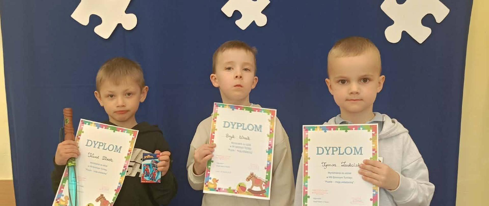Udział Przedszkolaków w Konkursie "Puzzle moją Układanką"
