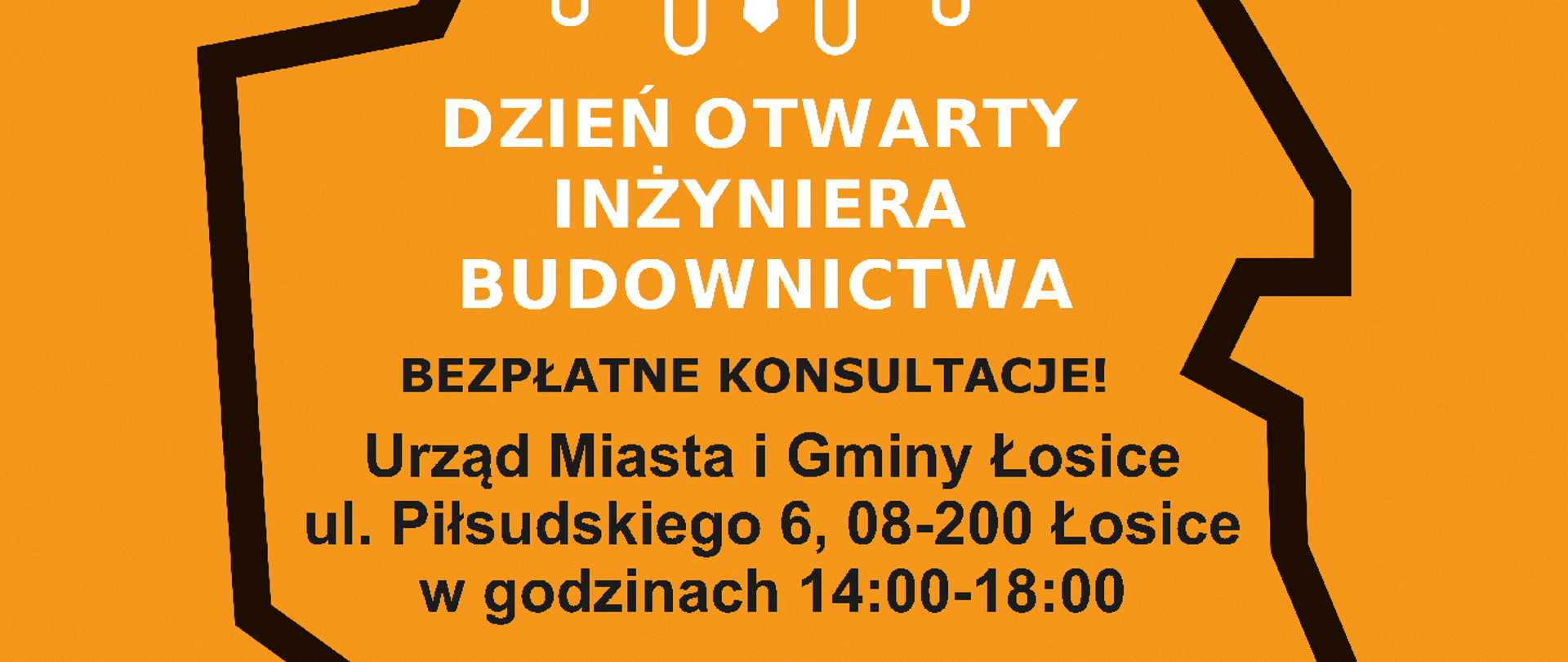 Plakat promujący Dzień Otwarty Inżyniera Budownictwa