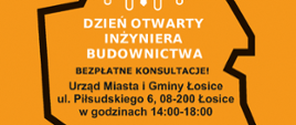 Plakat promujący Dzień Otwarty Inżyniera Budownictwa