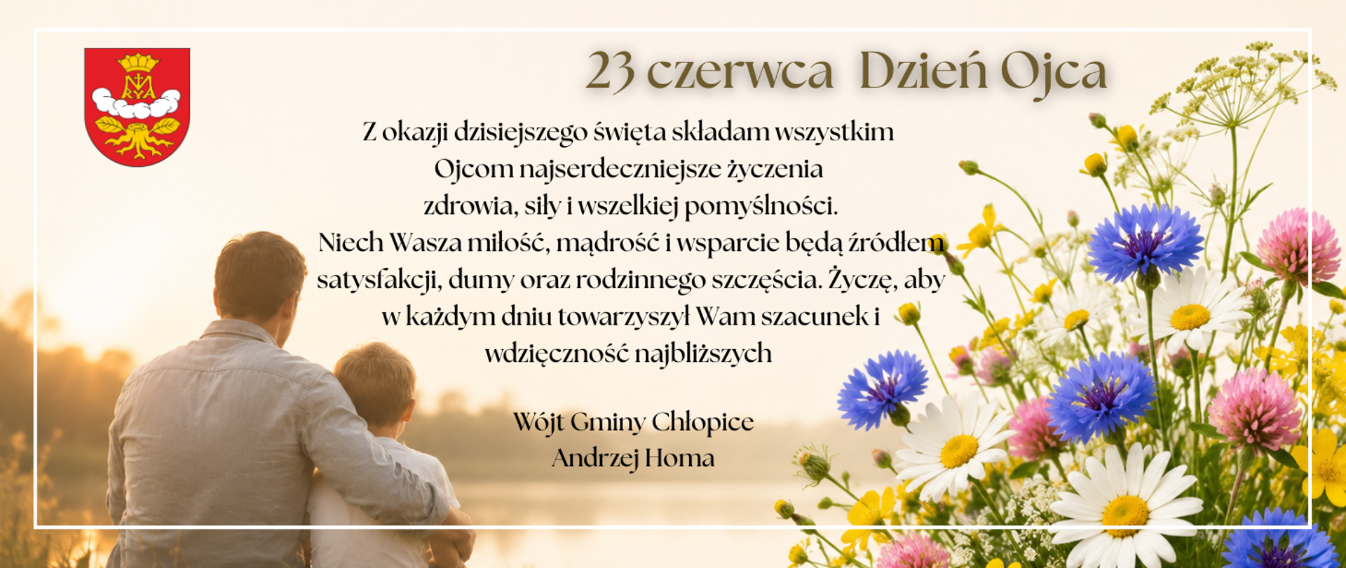 Życzenia Wójta Gminy Chłopice z okazji Dnia Ojca