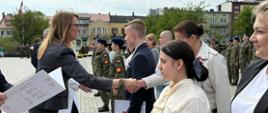 Uroczyste ślubowanie klas pierwszych ZDZ w Ostrowcu Świętokrzyskim